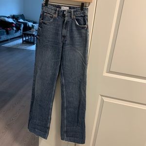 Zara high rise wide leg pants size 2